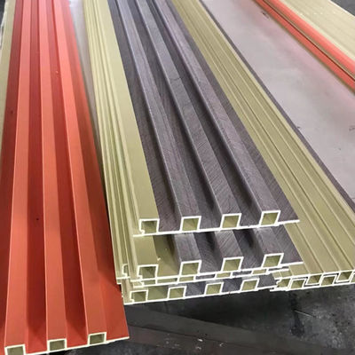 Interieur Plastic Houten Composite Cover Board Wainscoting Vinyl Hout Decoratief 3D Fluted Cladding Pvc Wpc Wandpaneel 168.5*20mm