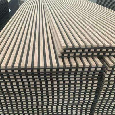 Hot-selling akoestische panelen houten slaat gefloten wandpaneel huis decoratie interieur geluidsdicht wandpanelen