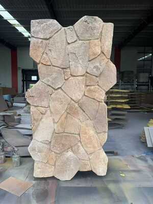 Buitenmuurpanelen Moderne polyurethaan PU Kunstmatige kweeksteen Lichte kunstmatige Pu Marmersteen