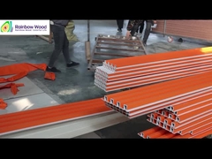 Binnenshuis Hout Plastic Composite Cladding Fluted Wall Board Wpc Interieurwandpaneel