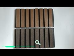 Gegroefde Wandpaneel Bekleding Hout Kunststof Composiet WPC Wand Plafond Paneel Gelamineerd Houtfineer